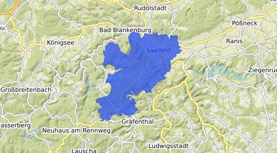 Bodenrichtwertkarte Saalfeld Saale